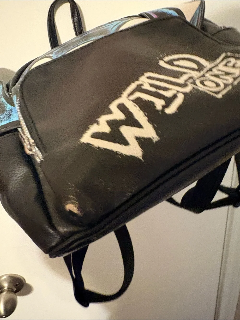 Black 'Wild One' Stitch Character Backpack